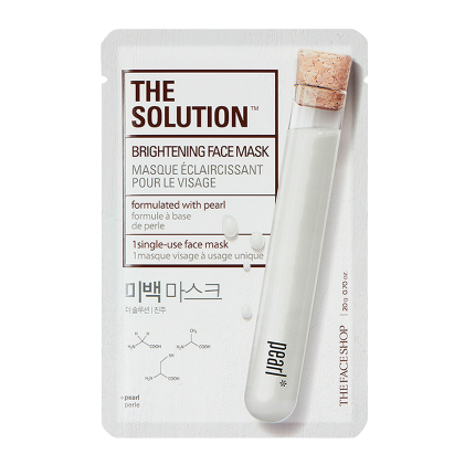 「THEFACESHOP」 The Solution Brightening Face Mask