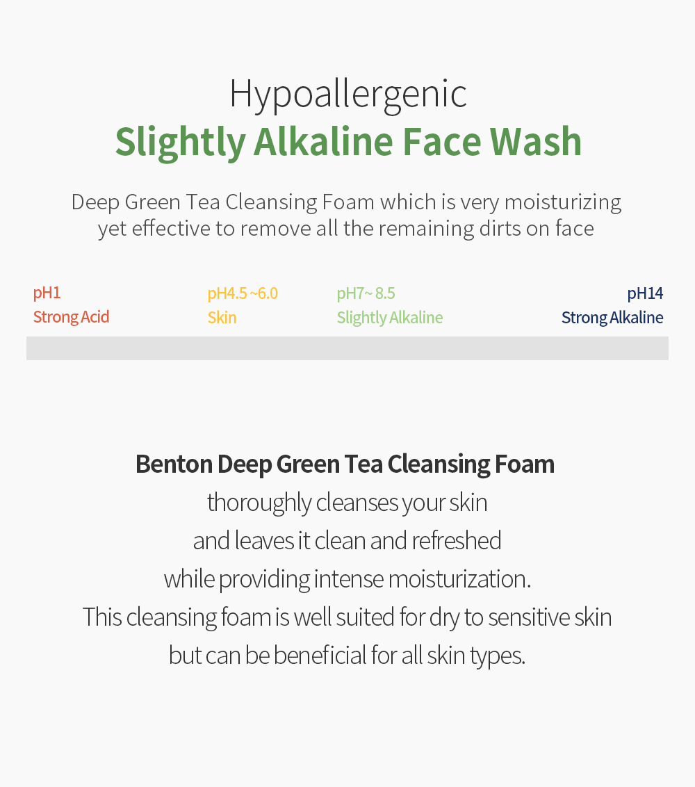 「BENTON」 Deep Green Tea Cleansing Foam