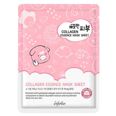 「 ESFOLIO」 Pure Skin Collagen Essence Mask Sheet