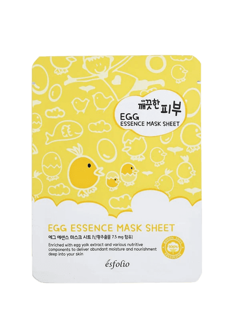 「 ESFOLIO」 Pure Skin Egg Essence Mask Sheet