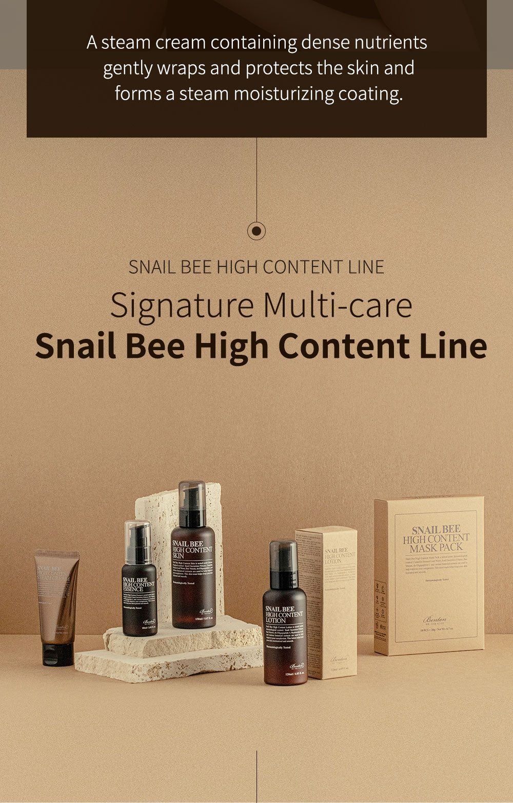 「BENTON」 Snail Bee High Content Steam Cream